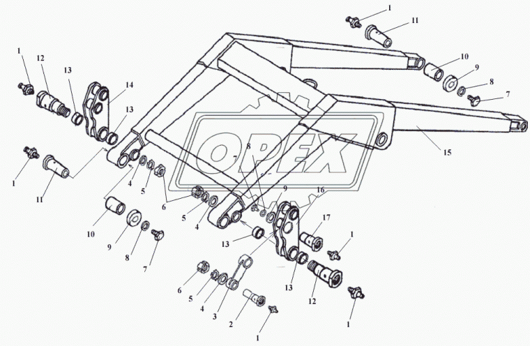 ДЗ-133.49.00.003 Шайба С/И втулки пальца стрелы ТО-49