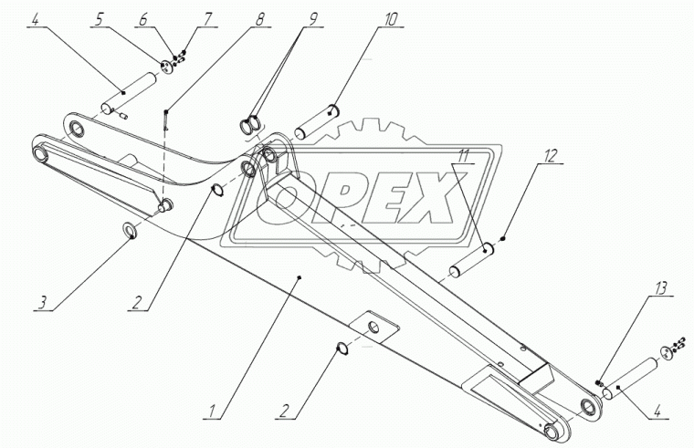 702ЕА.02.00.017 Кольцо пальца стрелы АМКОДОР-702ЕА АМКОДОР