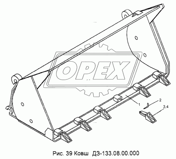 ДЗ-133.08.01.000 Ковш 0,7куб 702Е.01.12.000-01 АМКОДОР