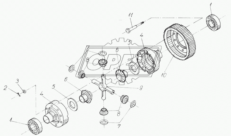 БДС55-77 Шплинт разводной ф6х90; SN 3020/3620/4218/4220 1990 => 1995 КАМАЗ