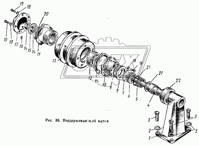 54.32.408 Шайба С/И ф40х70х5 (сталь) с лыской балансира ДТ-75