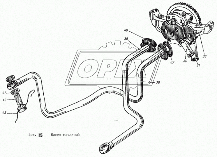 МН01-09С16 Труба (сталь) ф18 L=760 фланец под 2 болта ф9,под штуцер ф22 секции 1 АлтайДизель