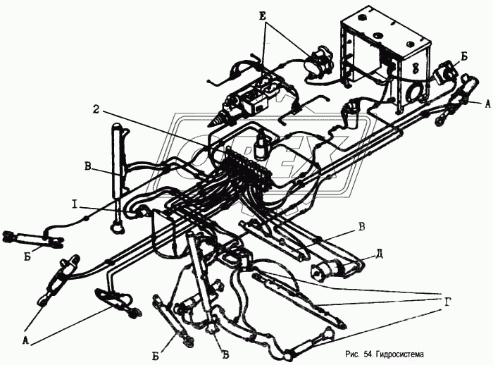 225.05.01.00.000 Гидрораспределитель (10секц.) ДЗ-180 ГИДРОСИЛА