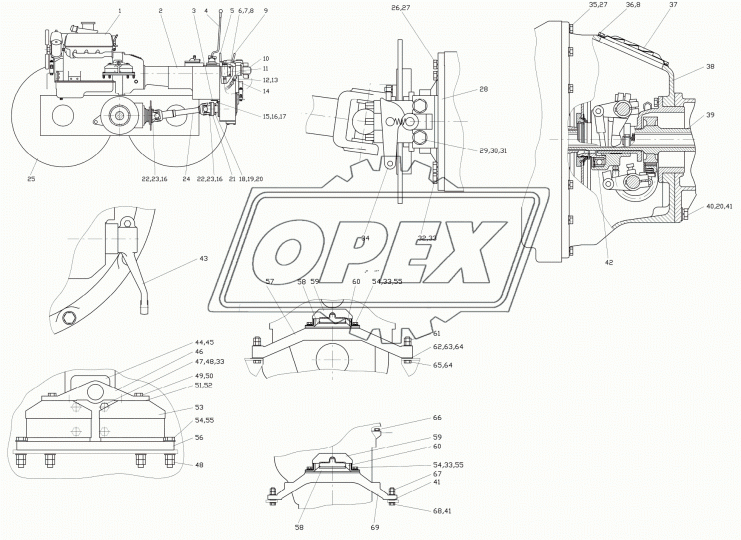 241.17.05.00.000 Вал карданный Автогрейдеры (L=760+70 мм., 8отв., ДЗ-143) задний мост БЕЛКАРД