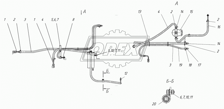250.02.08.00.003 Рукав 6х14-1,6 L=1000мм