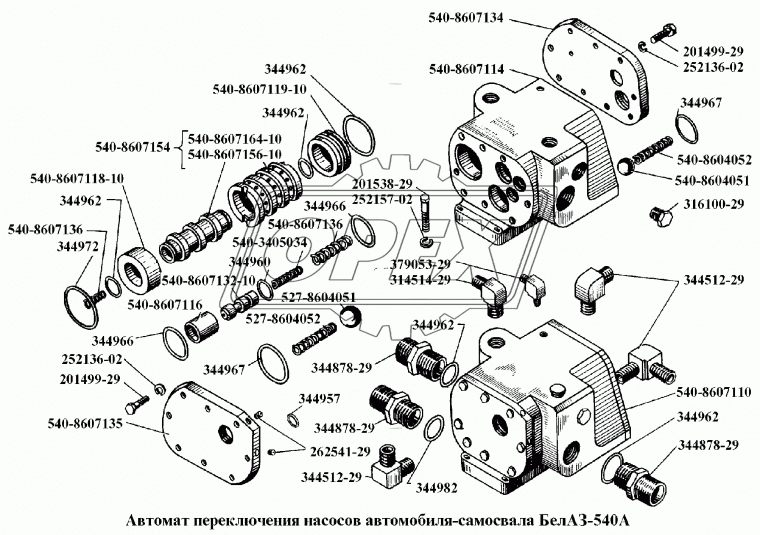 527-8604052 Пружина стяжная L=53 (7вит.) ф22х27 dвит=2 МАЗ