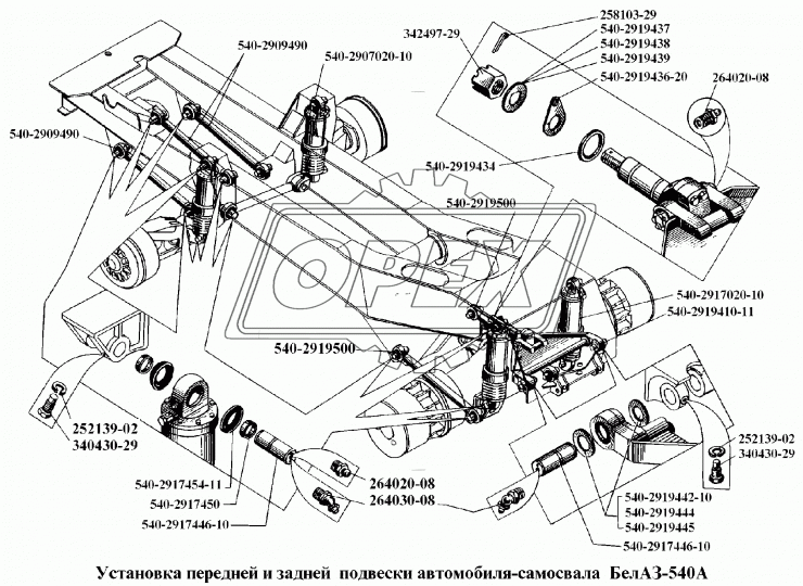 540-2919442-10 Шайба С/И регулир.пальца вилки передней подвески БЕЛАЗ-540 (кол-во по потребности)