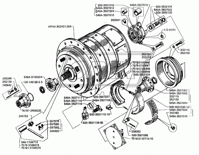 500-3502133 Шайба плоская (сталь) ф33х52х2 оси опорная ГОСТ11371-78 МАЗ
