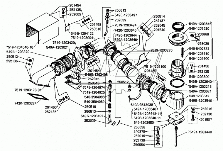540-3504088 Пружина МАЗ