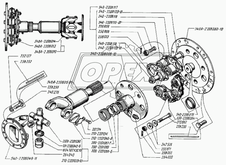 548А-2208013 Муфта БелАЗ (d=398/360 мм., 12 отв., БелАЗ-548,7523,7540Н) гидро-механический привод (ГМП) БЕЛКАРД