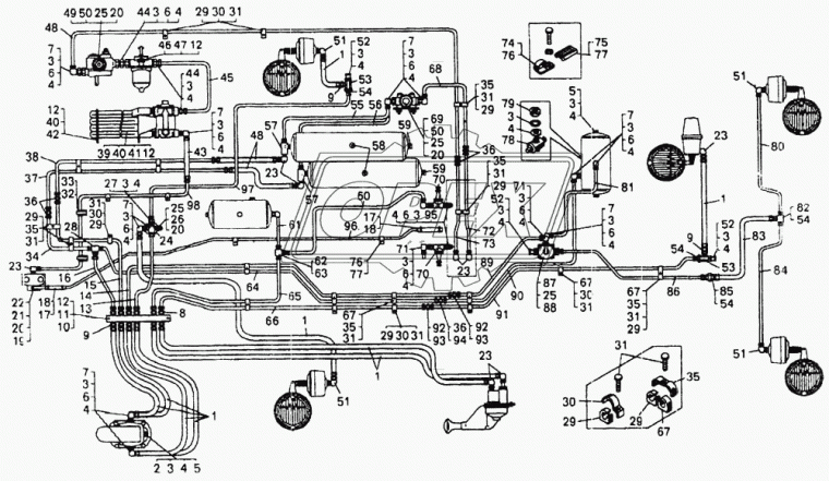 11-3511010-01 Влагомаслоотделитель /МАЗ.КРАЗ.ПАЗ.КАМАЗ/ ПААЗ