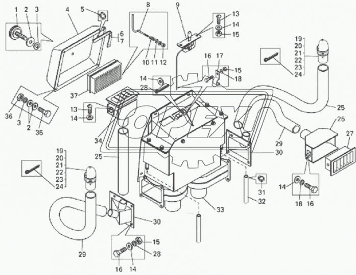5336-8102538 Пистон обивки салона МАЗ (ф7х12 L1=9, ПВХ) ОЗАА