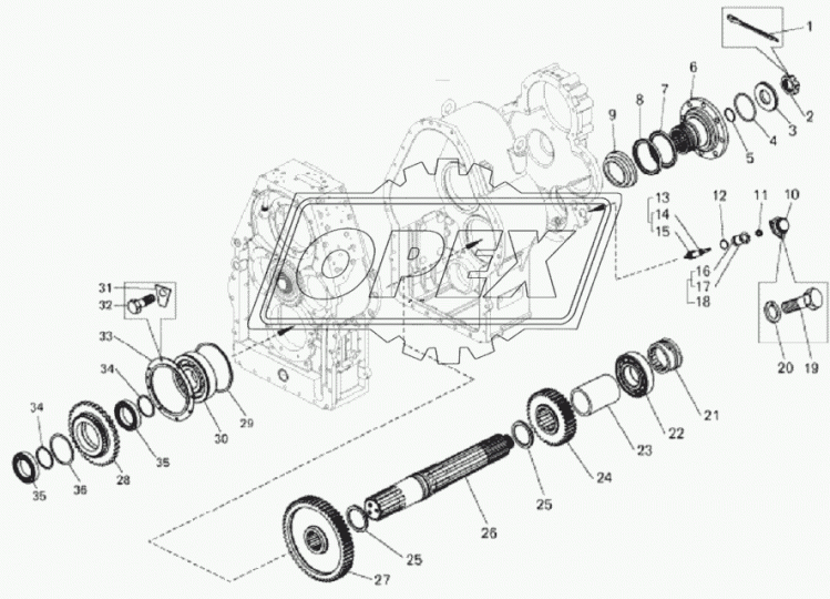 50416 Подшипник 80х200х48 шарик.радиал. 1-ряд.; канавка под стопорное кольцо,КПП Белаз