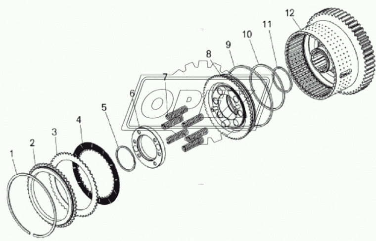 540-1701332 Пружина стяжная L=95 (13вит.) ф16х23 dвит=4 МАЗ