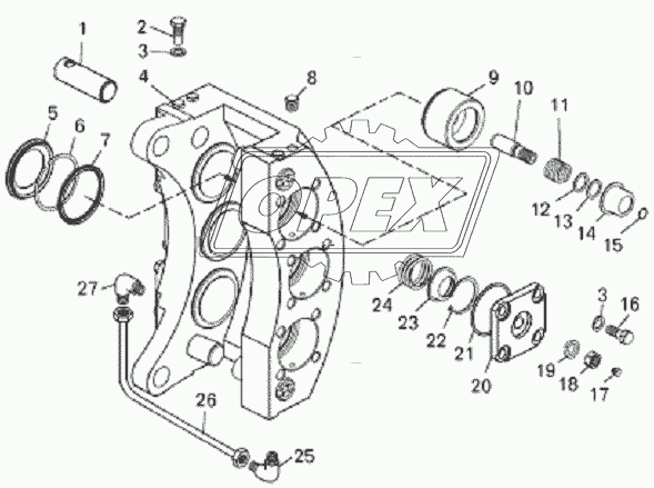 540-1308103 Шайба С/И регулир.кронштейна вентилятора БЕЛАЗ-540