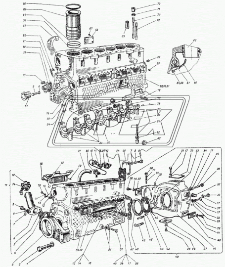 461-01С3 Картер маховика в сборе АлтайДизель