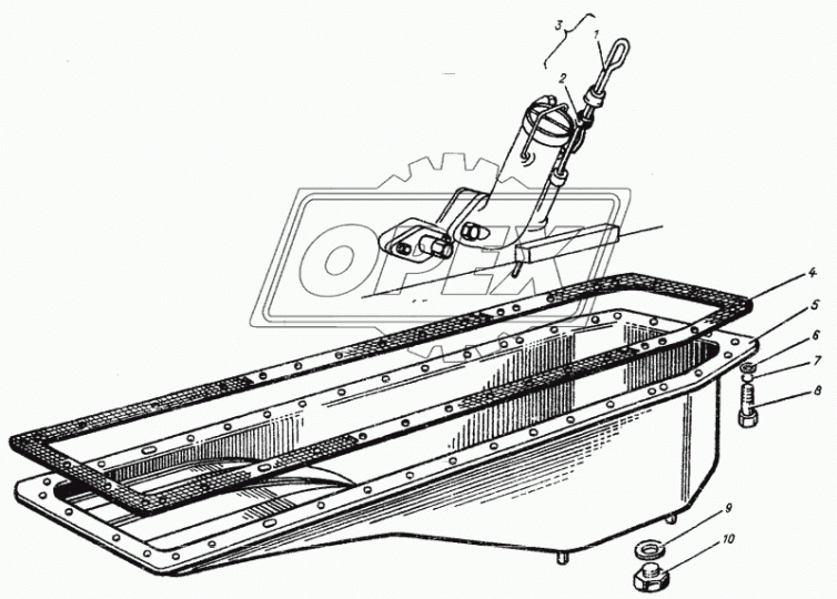 02-08С2А Крышка картера двигателя нижняя А-01 АлтайДизель