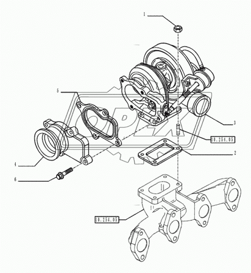 2855947 Турбокомпрессор HX27W Holset