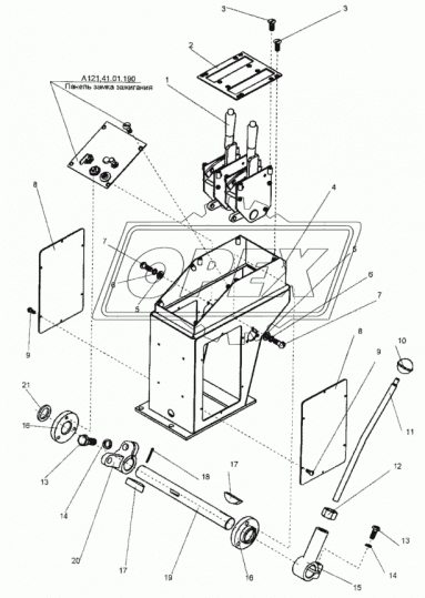 А121.41.01.190 Панель замка зажигания