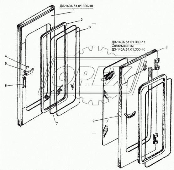ПР-015 Уплотнитель стекла аварийной двери 3,05м (ПР-015-20) с/о ПАЗ