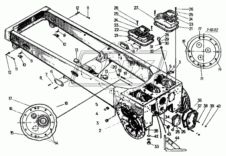 24-11-104СП Крышка верхняя правая ВсБ ЧТЗ