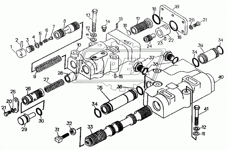 700-38-2802 Пружина стяжная L=105 (24вит.) ф11х17 dвит=3 ЧТЗ