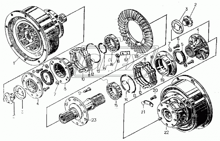 24-16-101СП Фрикцион бортовой правый Т-130,170,Б10 ЧТЗ