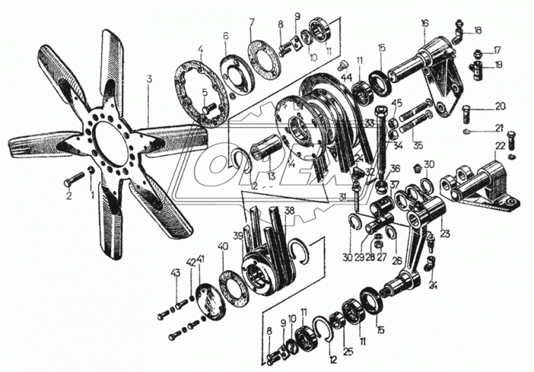 07107 Кольцо (сталь) ф57х67х1 с 1 внутренней лыской ЧТЗ