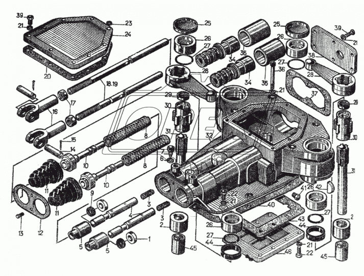 700-40-5960 Сальник (манжета) 25Х13-6 механизма управления трансмиссией Т-170,Т-130 УРТ