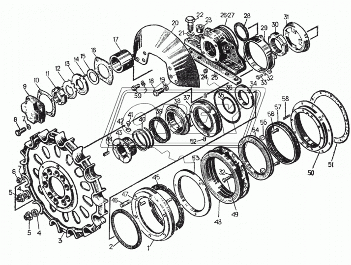 700-40-3940 Манжета 300х330 большого лабиринта (узкая)борт. редуктора (Т-130), с/и