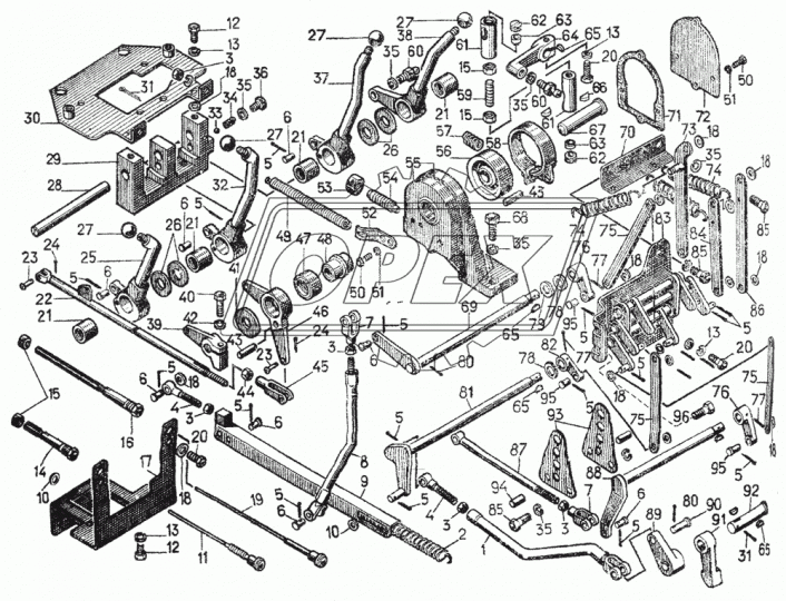 06616 Вилка тяги регулирующая ЧТЗ