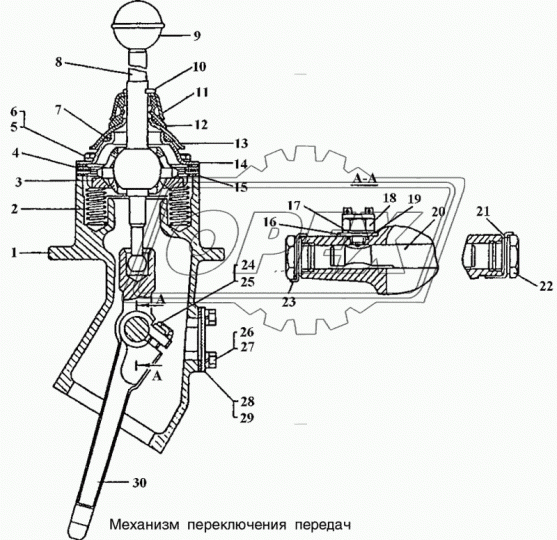 20-12-9СП КПП Т-170МБ.01 с заблокированной 1-й передачей (болотоходная) ЧТЗ