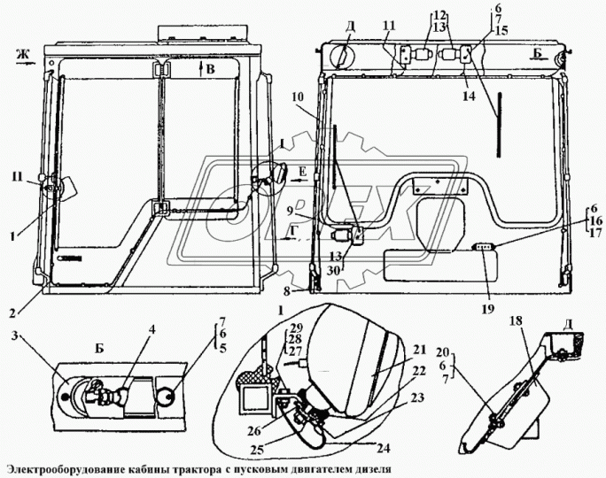 50-10-643СП Комбинация (Щиток) приборов ЧТЗ