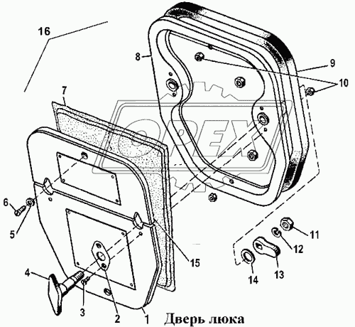 24-59-505 Прижим ЧТЗ