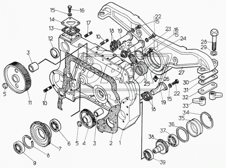 700-58-2084 Кольцо стопор. внутр. (в отвер.) с ушками ф130х118х2 ГОСТ 13943 ЧТЗ