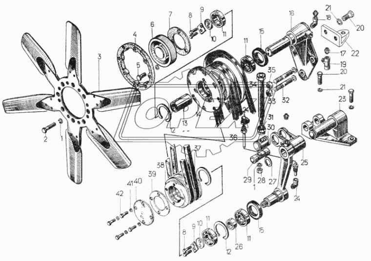 51-07-48 Лапа L=112 3отв. ф15 с/и ЧТЗ