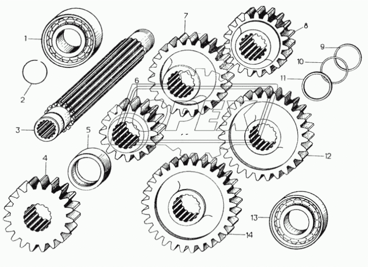 50-12-738 Шестерня ЧТЗ