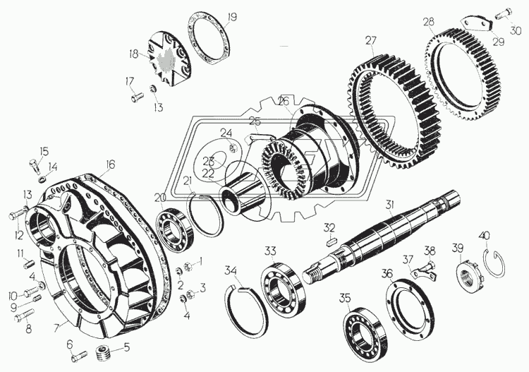 50-19-143-1 Крышка бортового редуктора (Т-130, Т-170) ЧТЗ