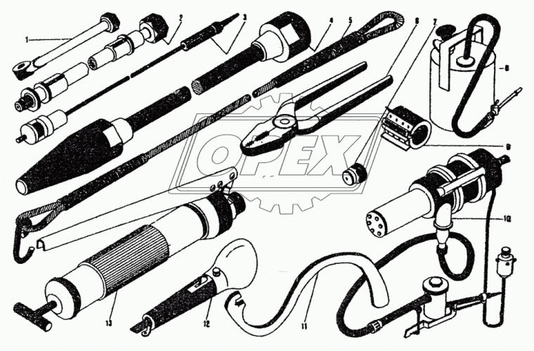 330-69-1 Ключ ДЛЯ КРЕПЛ.ВЫХЛ.КОЛ. ЧТЗ