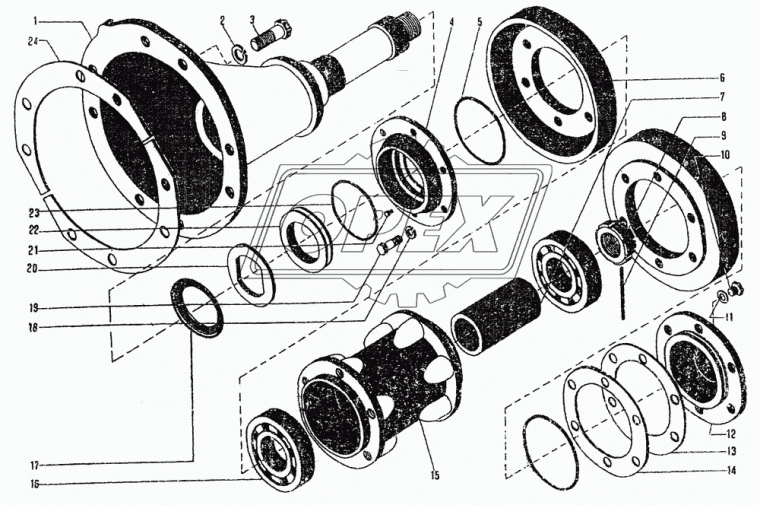 730-34-16 Гайка ЧТЗ