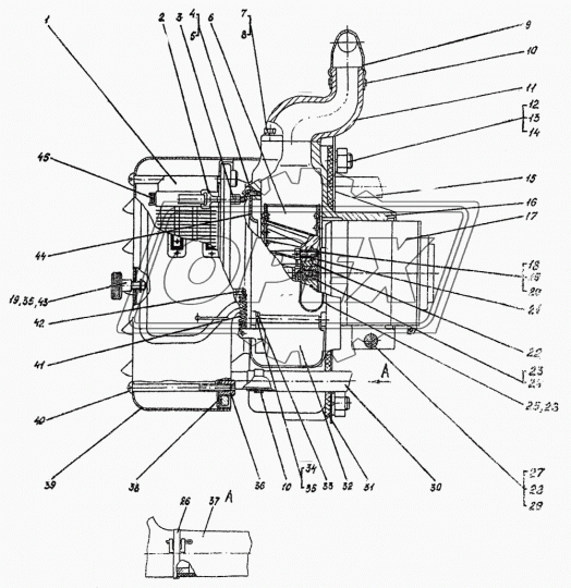 700-31-944-03 Шайба отгибная (сталь) ф13х23х2 лапчатая ЧТЗ