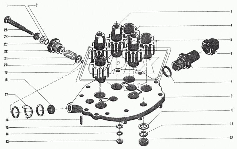 412-53 Фитинг Штуцер ЧТЗ