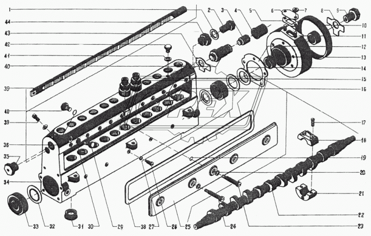 327-75-6 Рейка РЕГУЛИРУЮЩАЯ ЧТЗ
