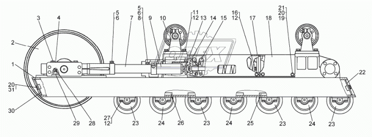 50-21-306-06СП Колесо натяжное ЧТЗ