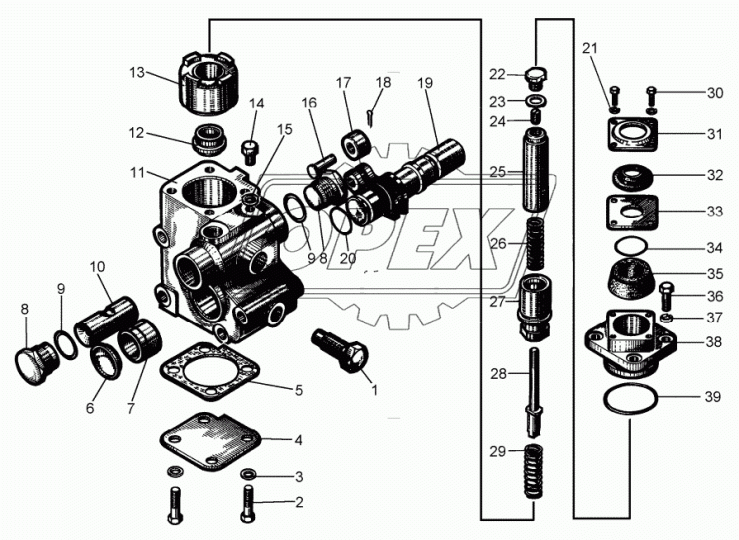 0295 Заглушка (сталь) ф35 h=8 эллипсная ГОСТ 17379-01 ЧТЗ