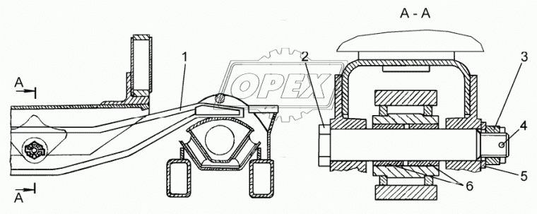50-20-49-01 Палец резьбовой ф65х390,L1=370 М48х2 Р=60 (Т-130/170/Б-10/Т-10); под балку ф65х390,L1=370   М48х2 Р=60 ТТС
