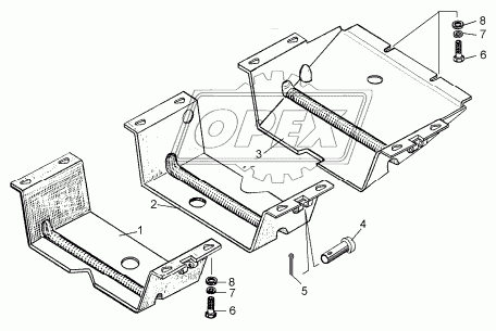 50-51-122СП Кожух (для защиты двигателя) ЧТЗ