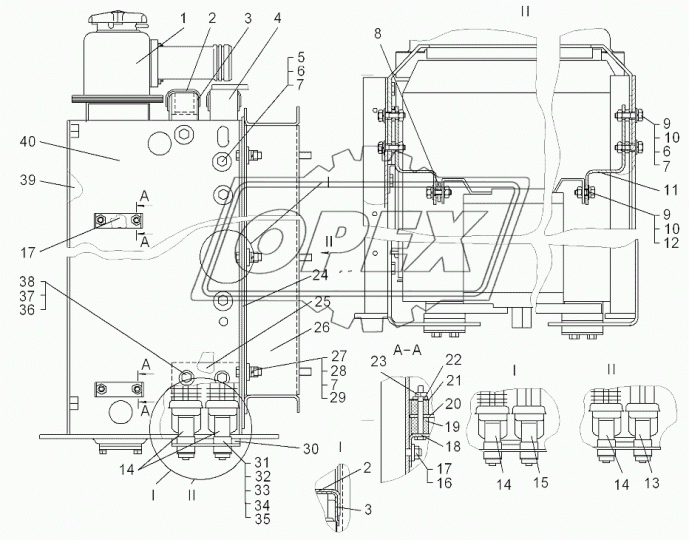 ТГС100.1013.4000М Радиатор масляный (трактор Т10,Т10М,ЧТЗ с ГСТ) Композит