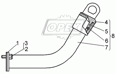 700-58-2543 Кольцо пружинное ЧТЗ