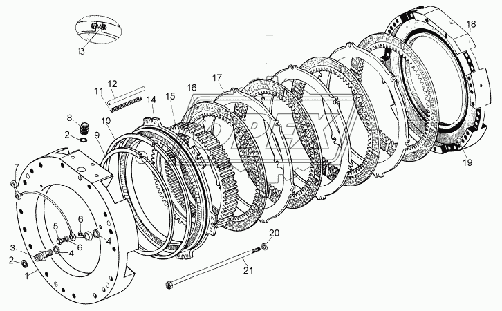 64-12-121СП Стяжка (применяется в тормозе переднего хода) ЧТЗ